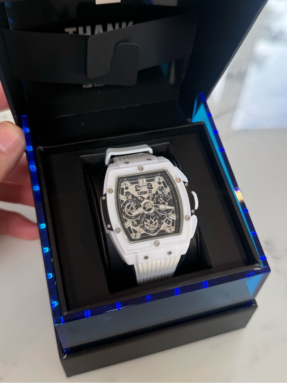 URBN 22 Nitro Blizzard White Chronograph Watch